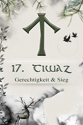 Runenorakel online kostenlos - Rune Tiwaz Bedeutung