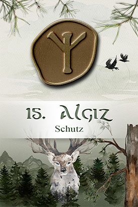 Runenorakel online kostenlos - Rune Algiz Tagesrune ziehen