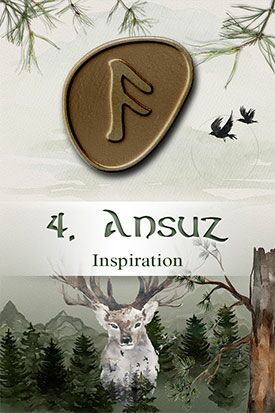 Runenorakel online kostenlos - Rune Ansuz Tagesrune ziehen